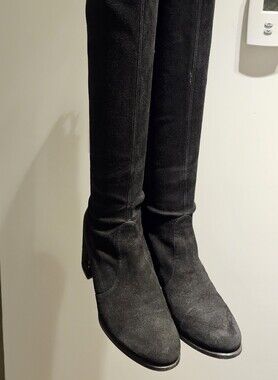 Stuart Weitzman Black Suede Boots